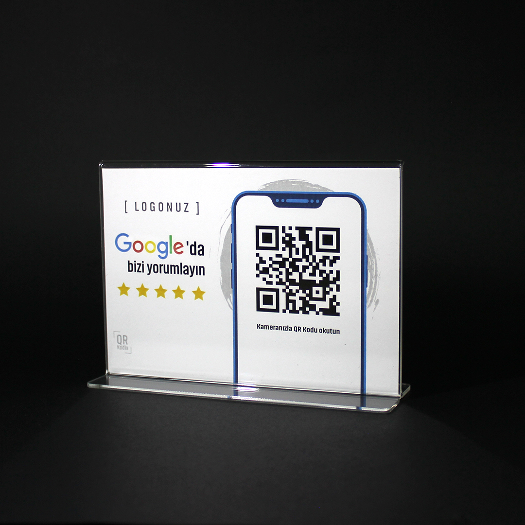 Google QR Stand Yatay T Tipi